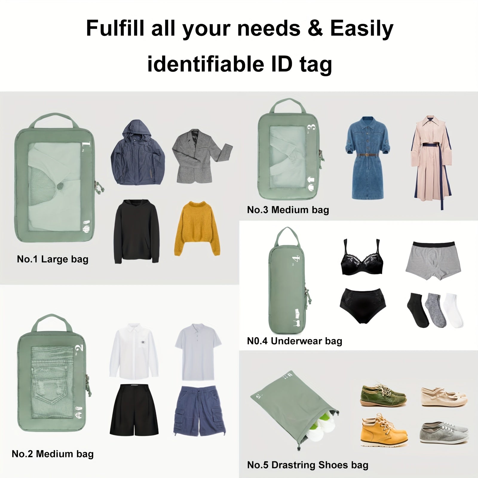 TravelSmart Kompressionspackningsset – Effektiv Lösning för Bagage