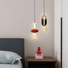 Modern Taklampa med Färgat Glas