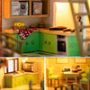Miniatyrvilla 3D Pusselkit – Handgjord Modell med LED-belysning och Detaljerat Inre