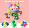 Plush Easter Eggs with Mini Animals for Children – 12 Delars Överraskningsägg Set