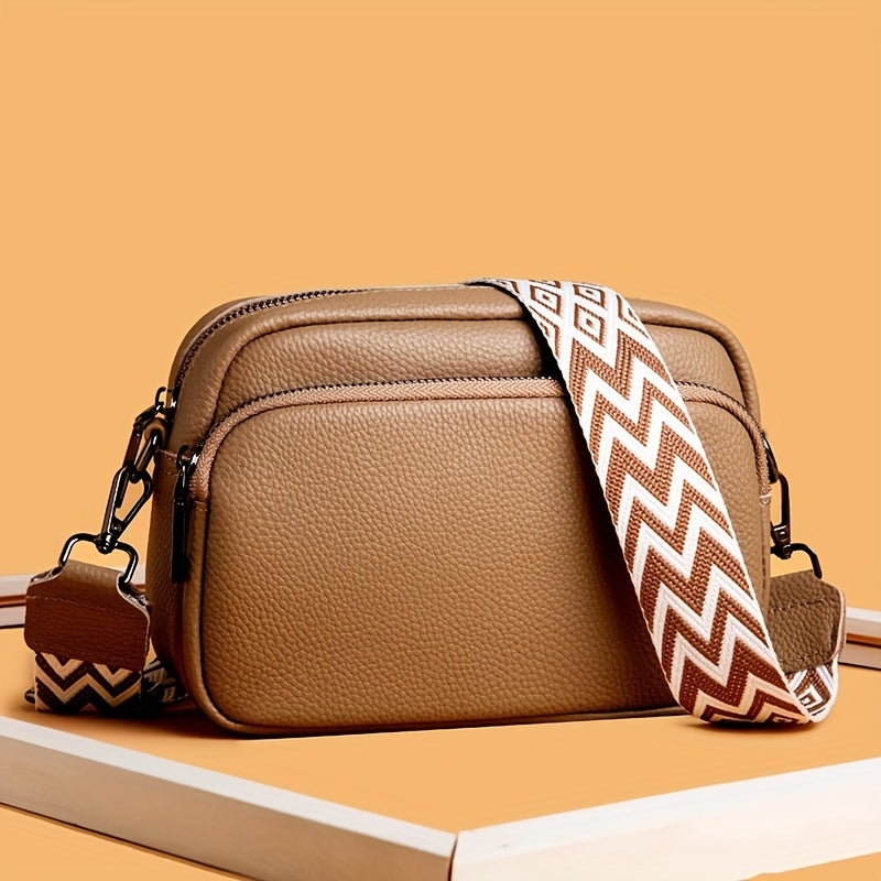 Moderna Crossbody-väska för kvinnor – Avslappnad axelväska med geometrisk design
