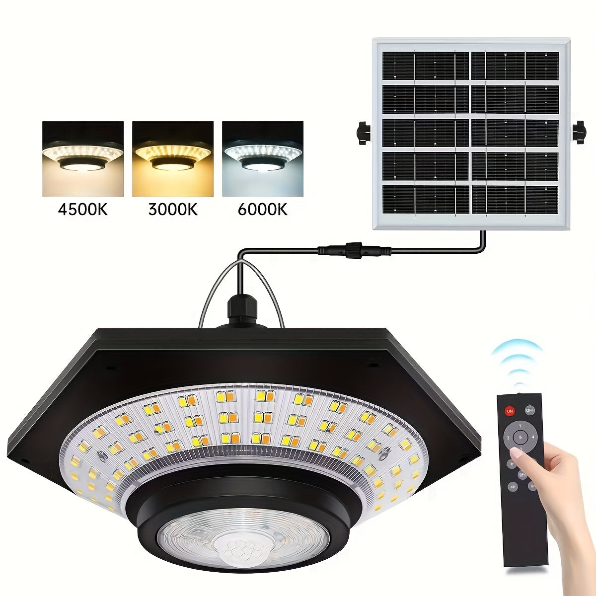 Smart Solar Hängande LED-lampa – Ljusstark, Säker och Energi Effektiv