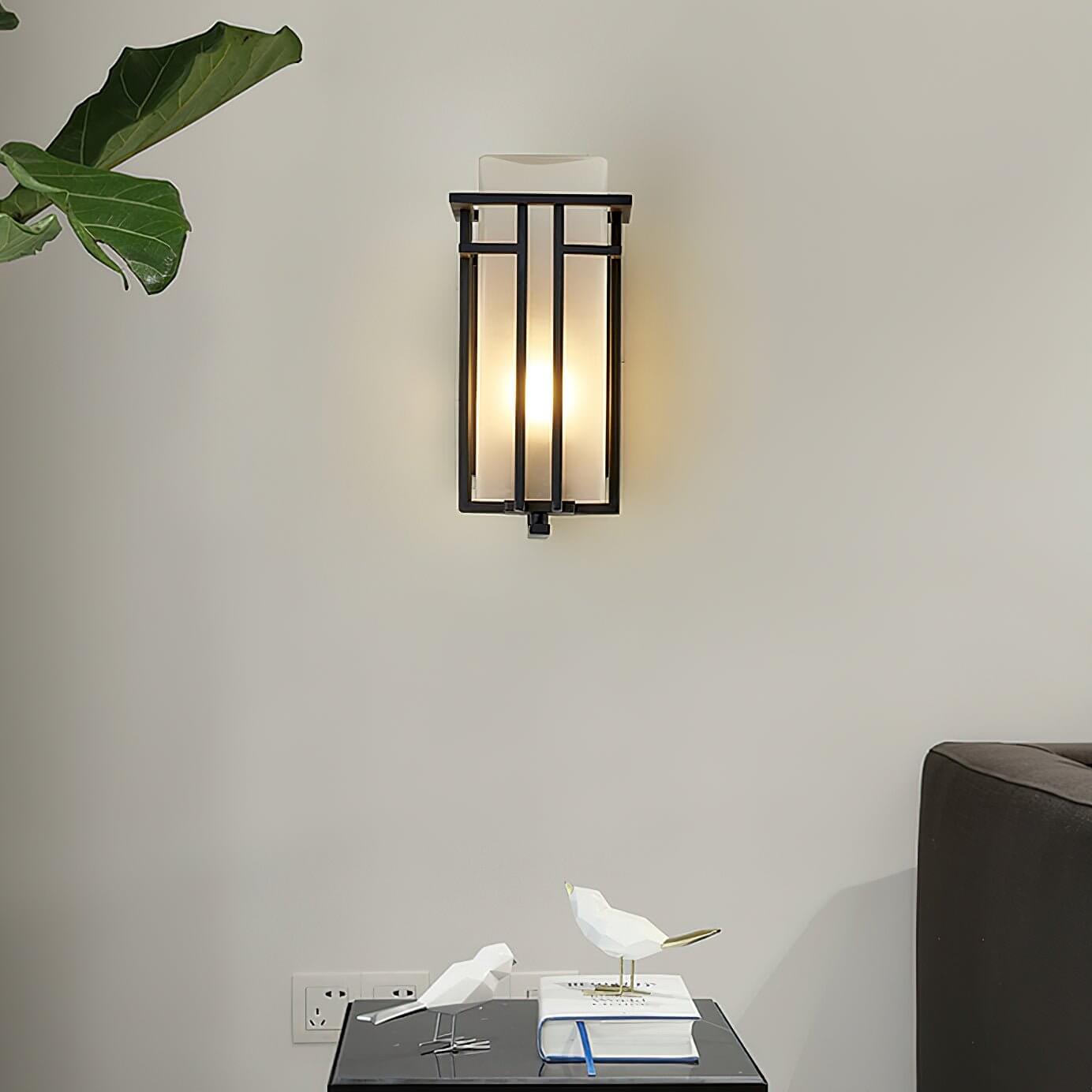 Utomhus Vägglampa - Järn & Glas