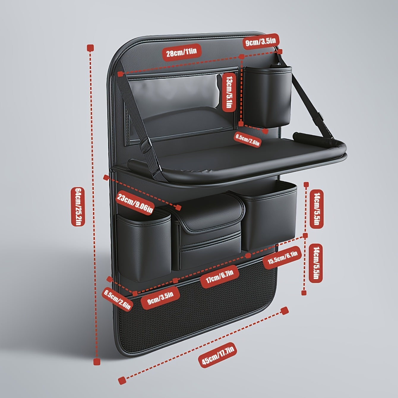 PU-läder Baksäte Organiser – Elegant och Funktionell