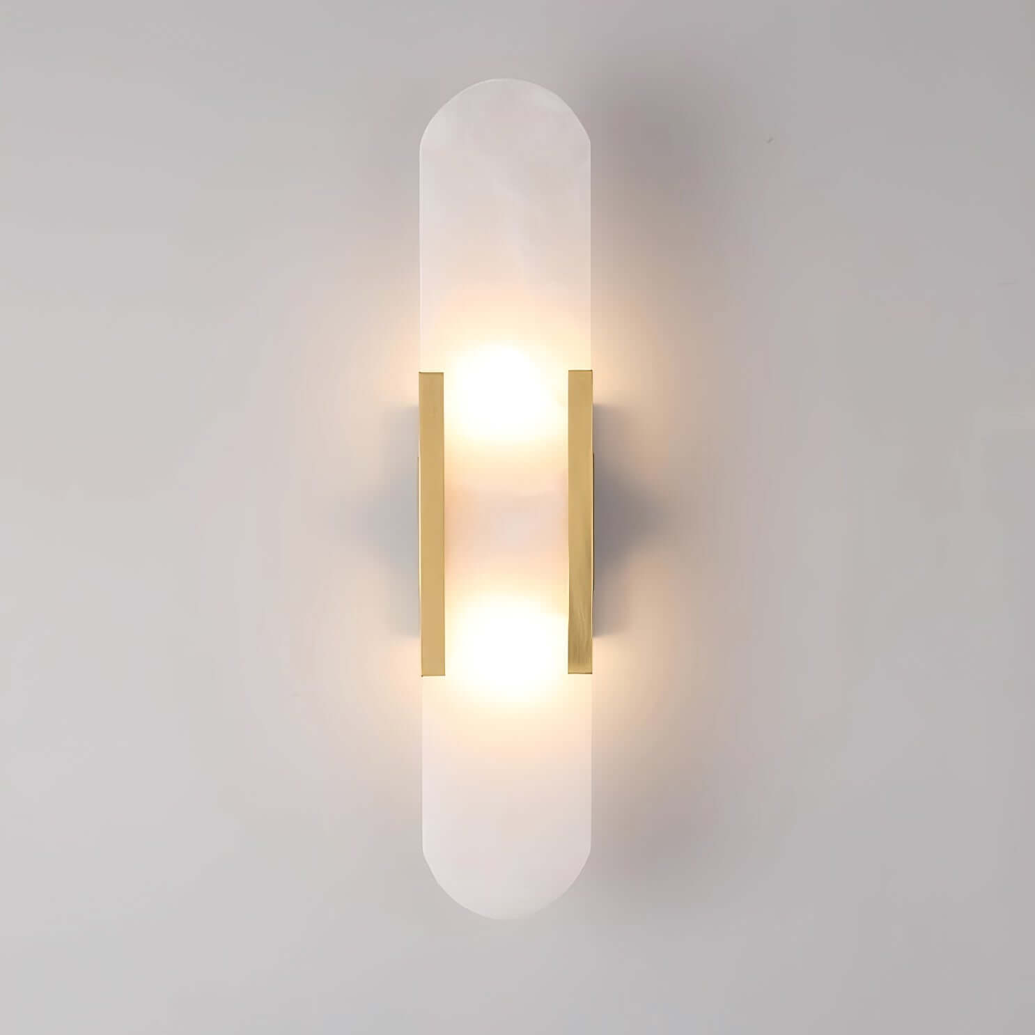 Modern Vägglampa - Alabaster & Metall