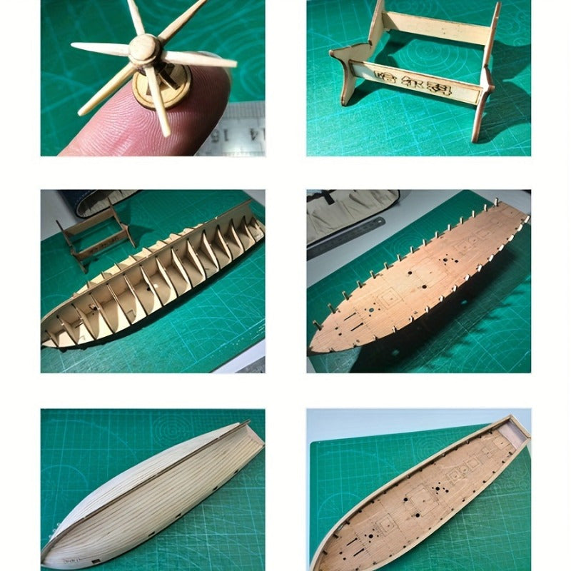 Klassisk Träsegelskepp Modell – Detaljerad 3D Pussel för Skeentusiaster