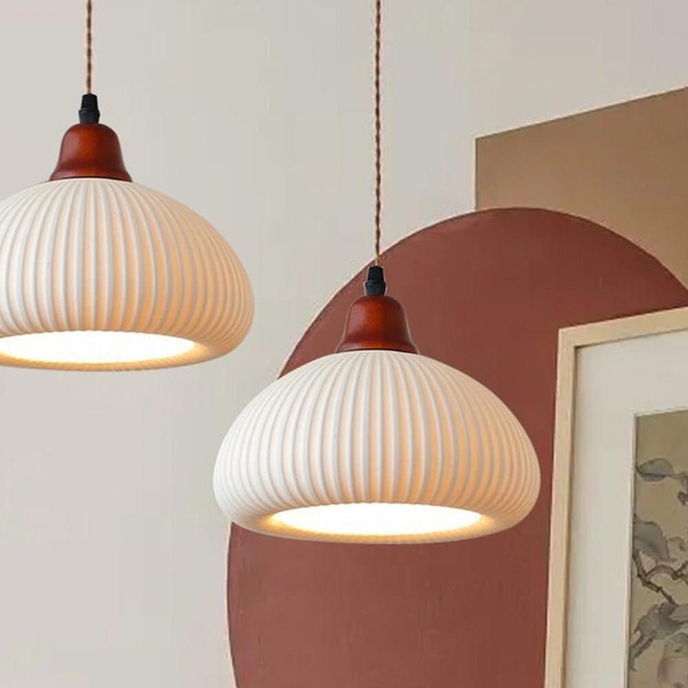 Stilren Keramisk Taklampa - Rustik Design