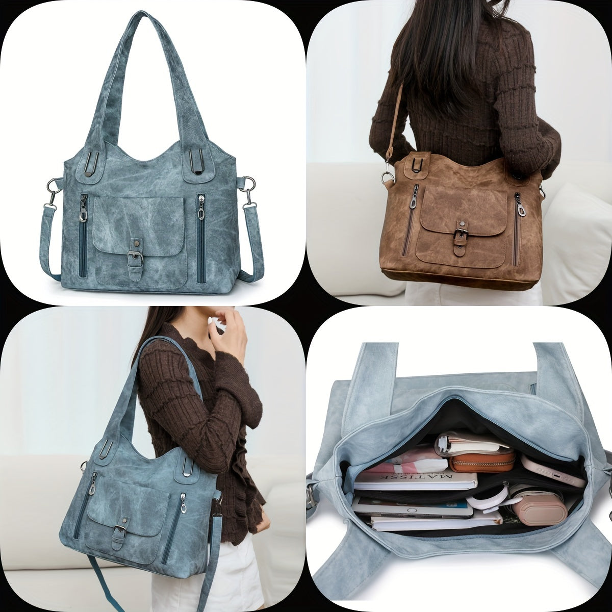 Vintage Chic Axelväska – Praktisk och Elegant