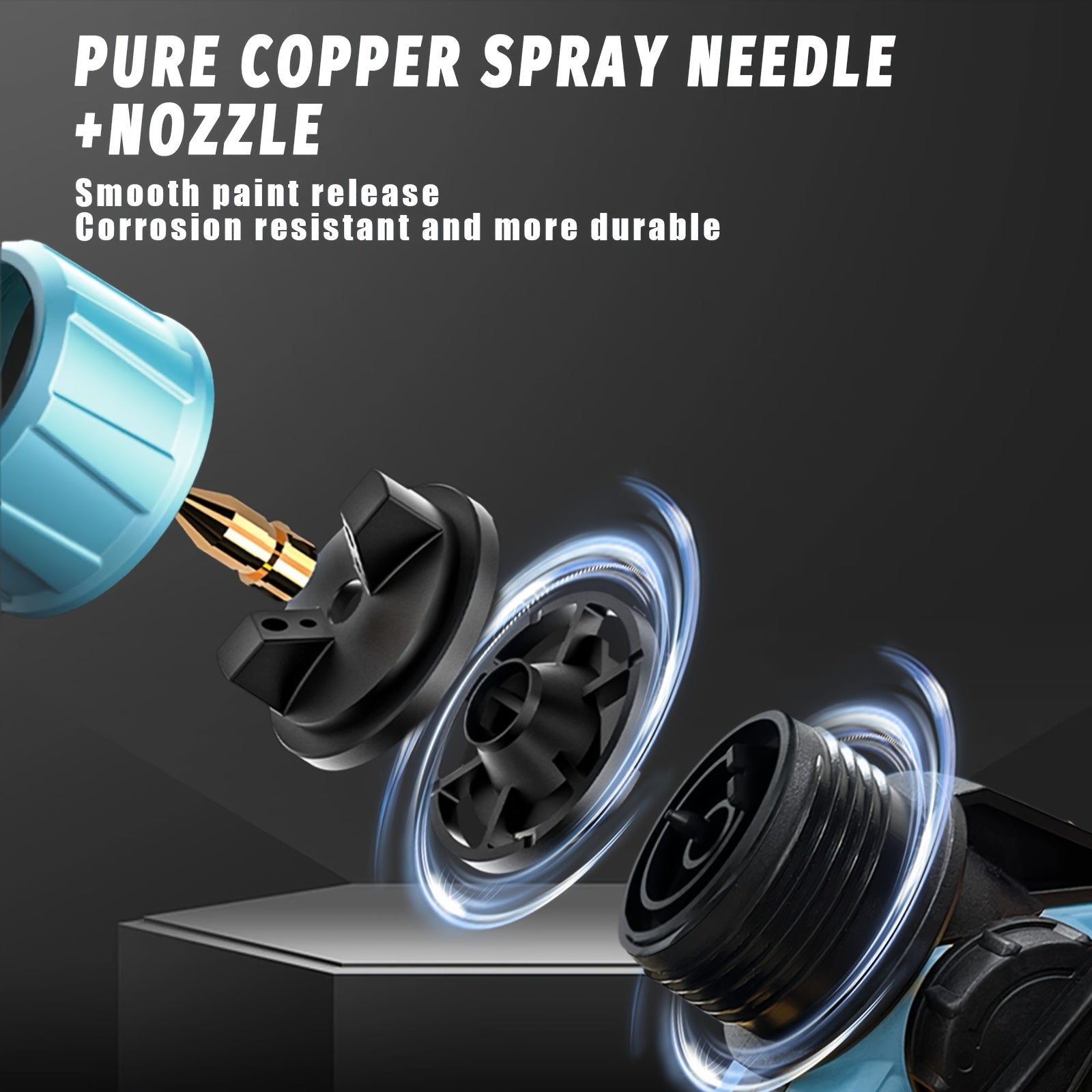 ProSpray Färgspruta – Trådlös med 2 Batterier och 1000ml Avtagbar Tank