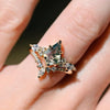 Stilren 2-delad Mossa Agat Ring Set - Serenia
