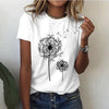 Sommar T-shirt Dam | Korta Ärmar | Rund Hals