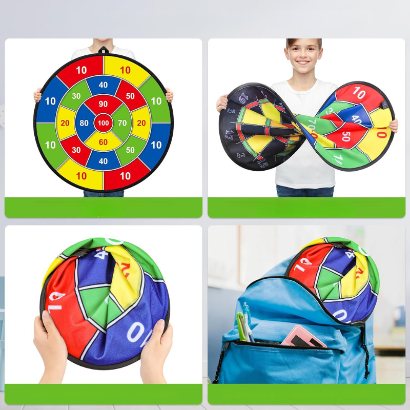 Stort Darttavla för Barn med Klibbiga Bollar och Darts – PlayTarget