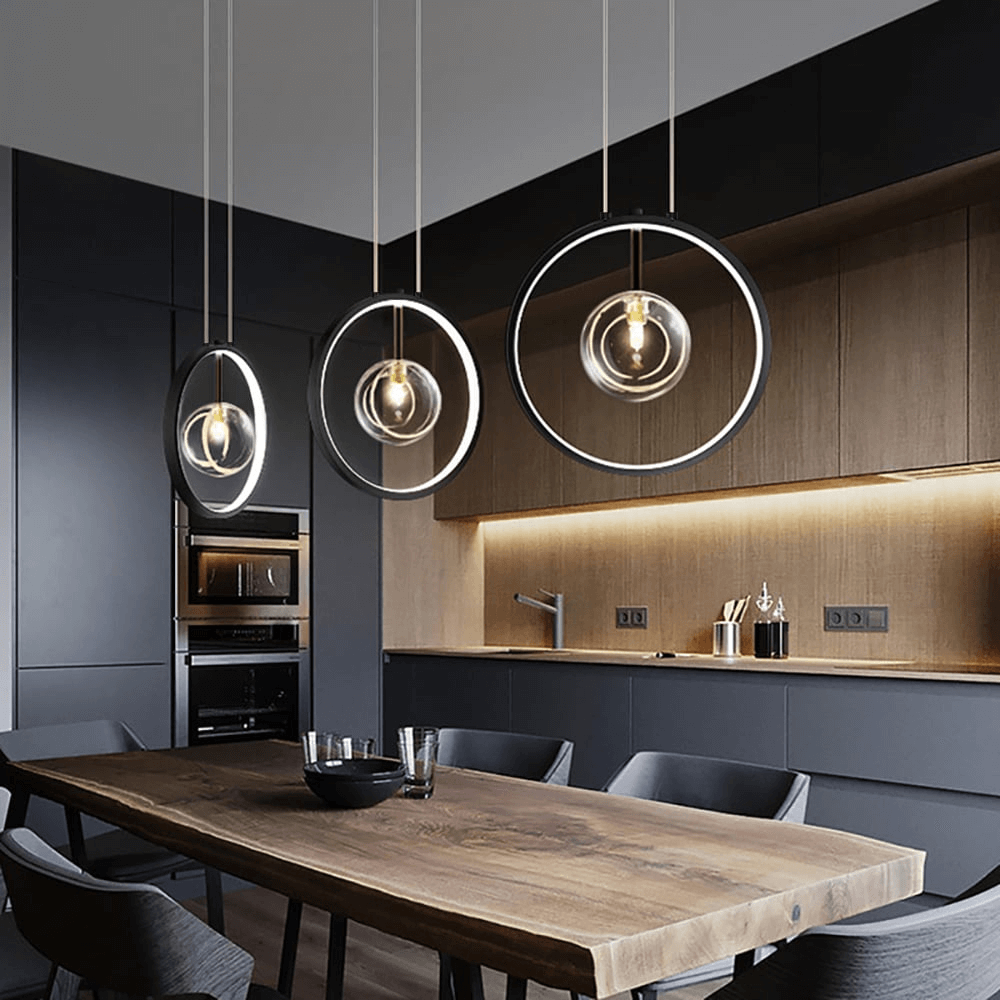 Minimalistisk Glas Hänglampa - LED Belysning