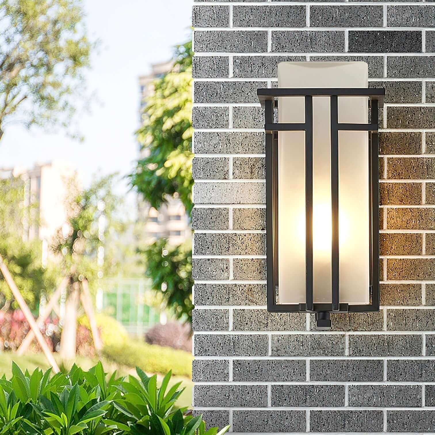 Utomhus Vägglampa - Järn & Glas