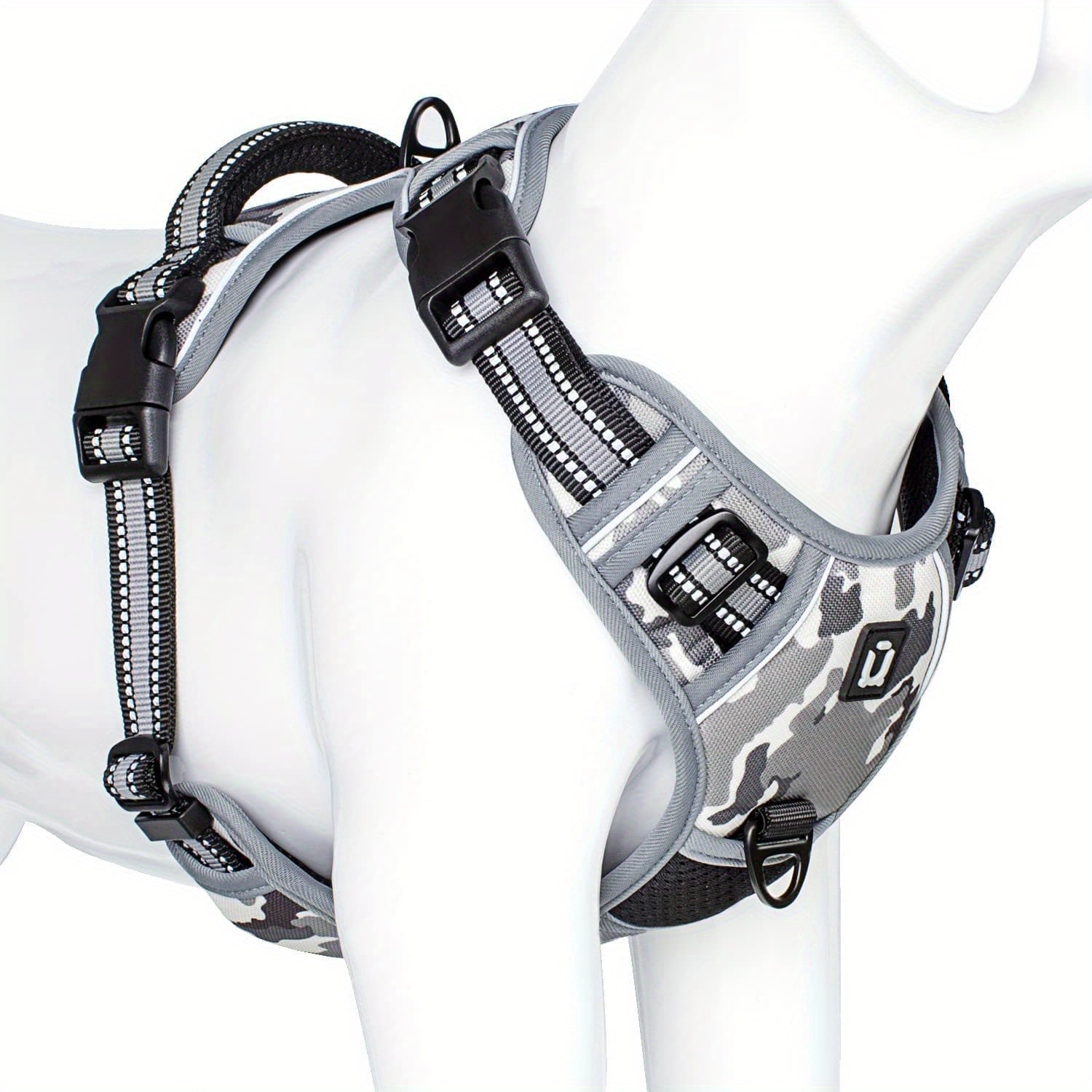 Reflekterande No-Pull Hundsele – Enkel promenad och träning med handtag