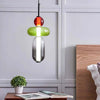 Modern Taklampa med Färgat Glas