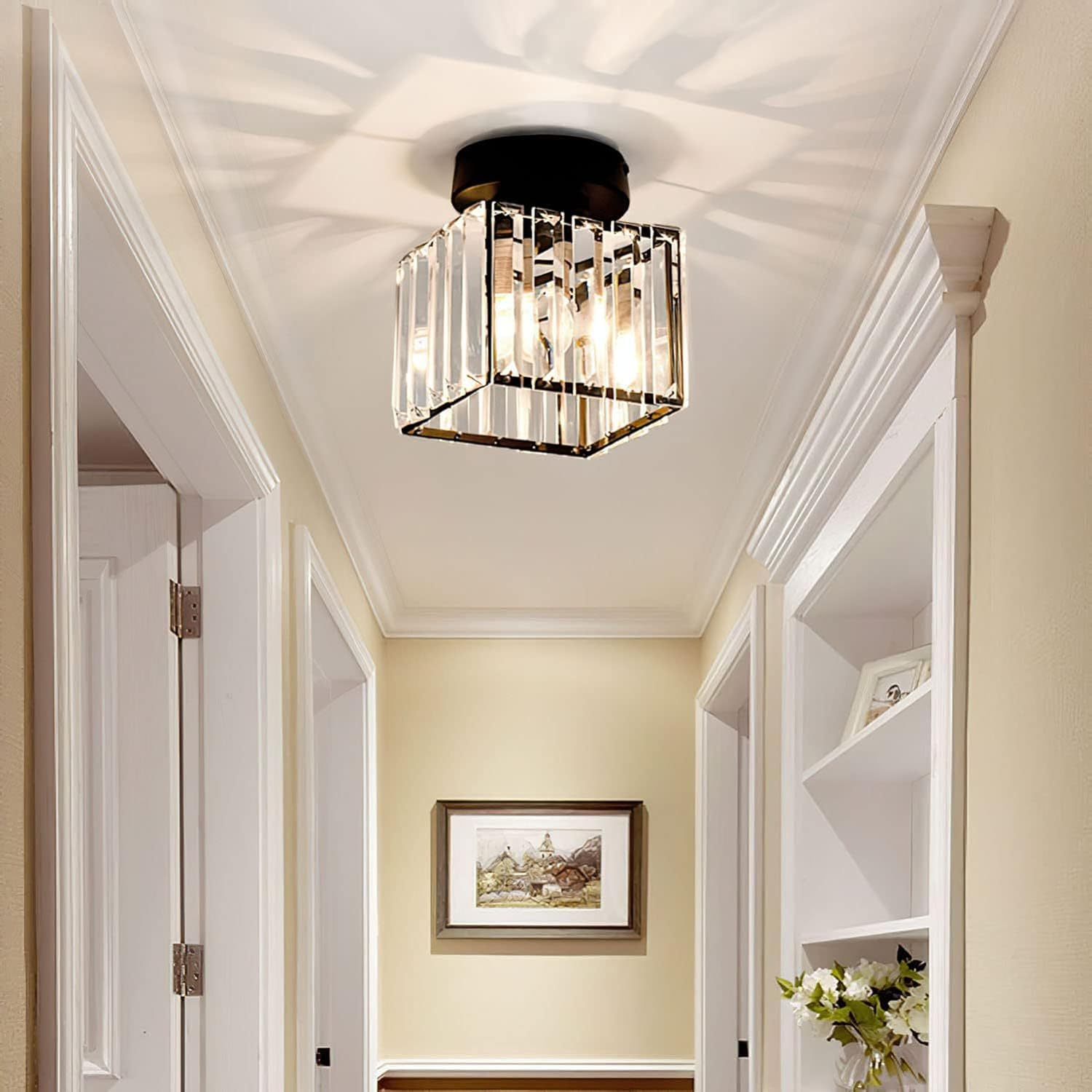 Modern Kristalltaklampa – CrystalGlow