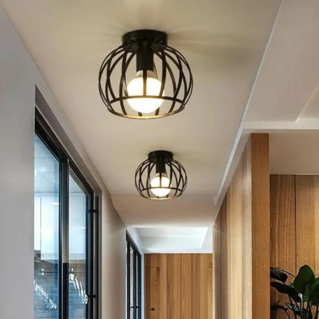 Trendig Industriell Taklampa med Öppen Design - ForgeLight