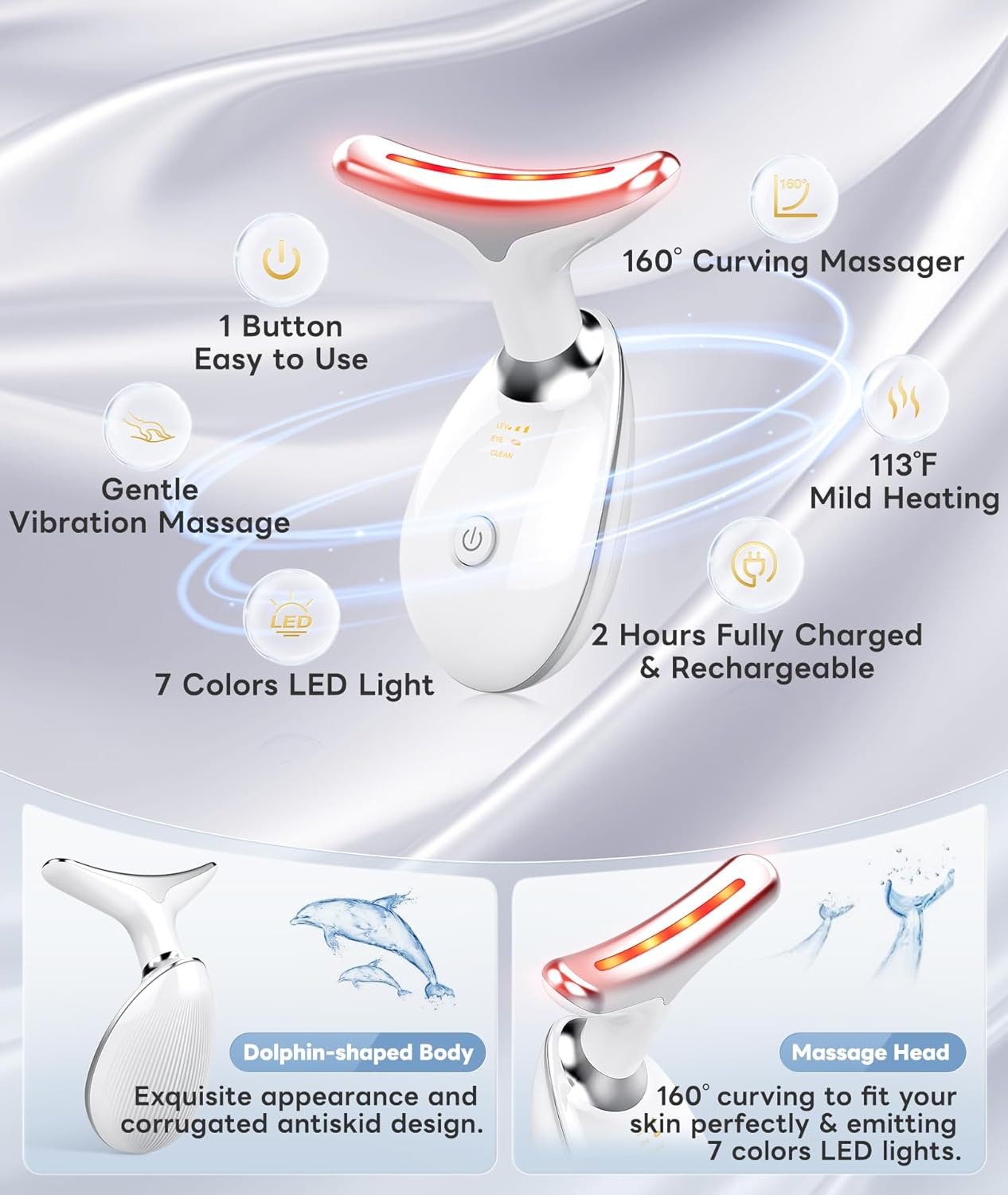 RadiantGlow 7-Färgers Ansiktsmassager