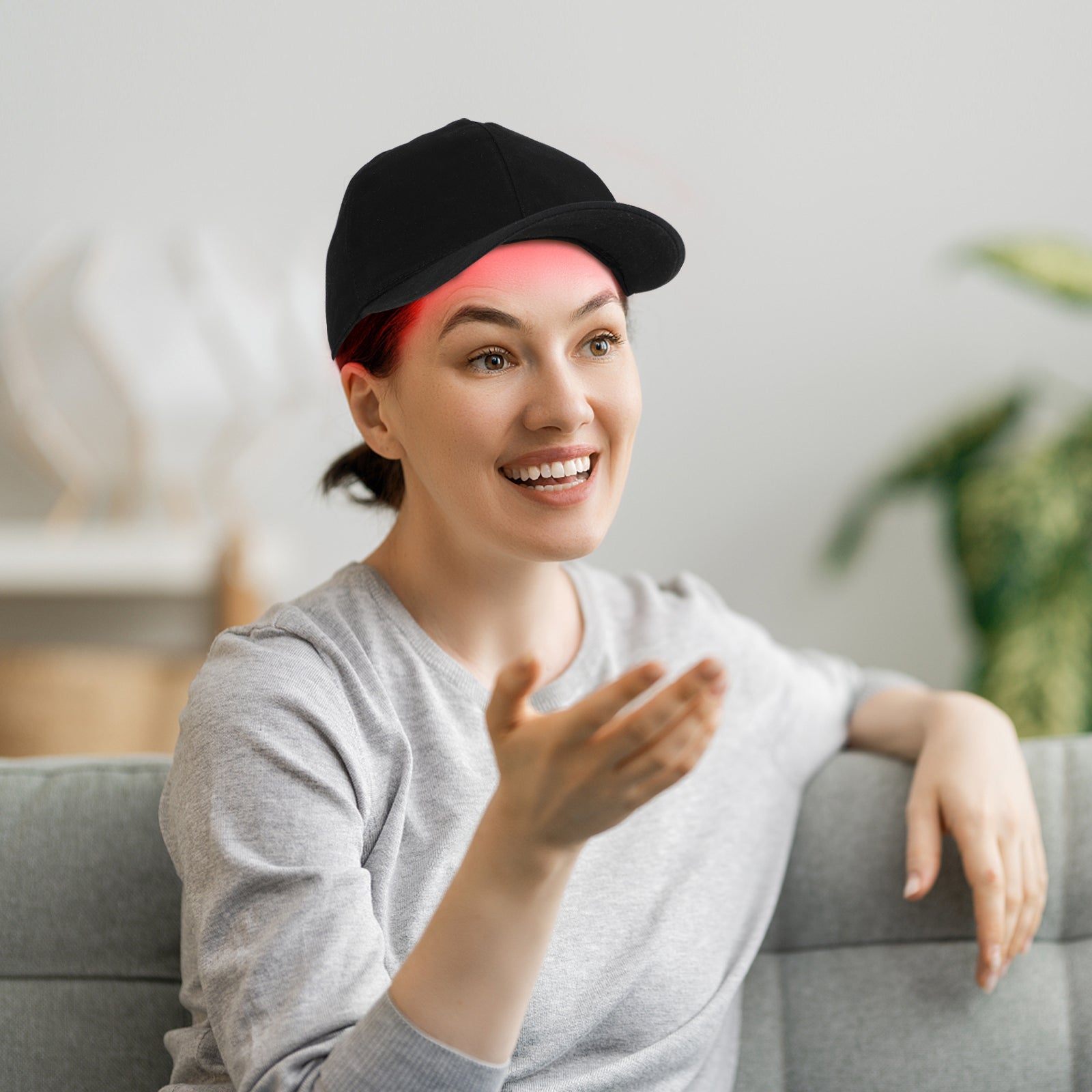 Infraröd Röd Ljusterapi Hätta - HairGlow Pro