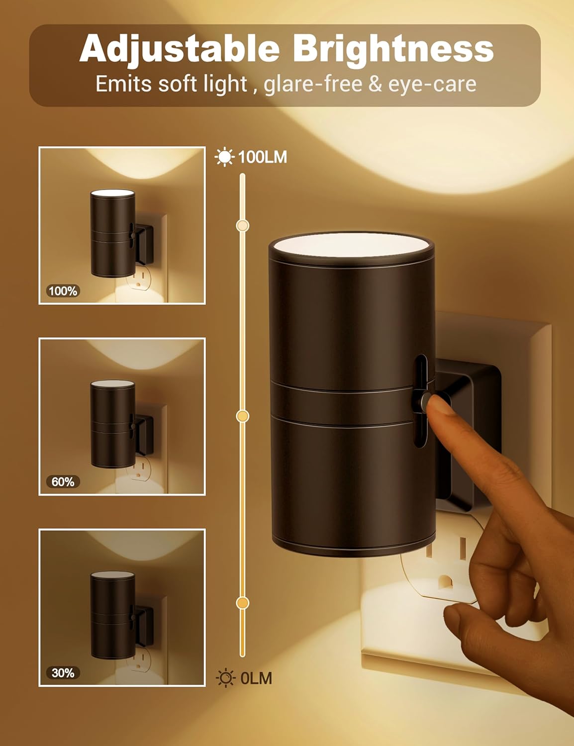 Luma Sense LED Nattlampa – Dimbar Stämningsbelysning för Hemmet