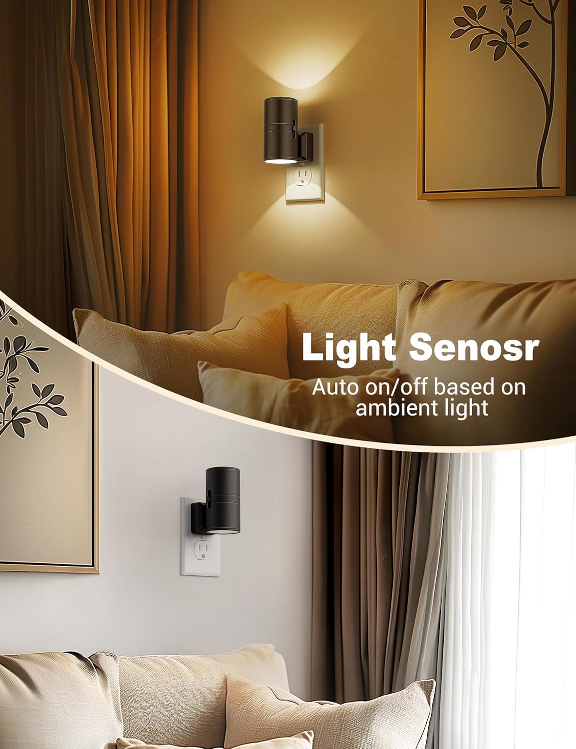 Luma Sense LED Nattlampa – Dimbar Stämningsbelysning för Hemmet