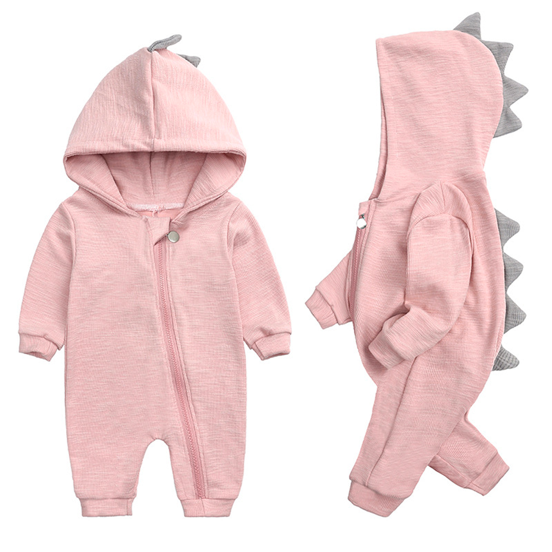 Höstlig Babybody med Dinosauriehuva – Höstmagi DinoDream Body