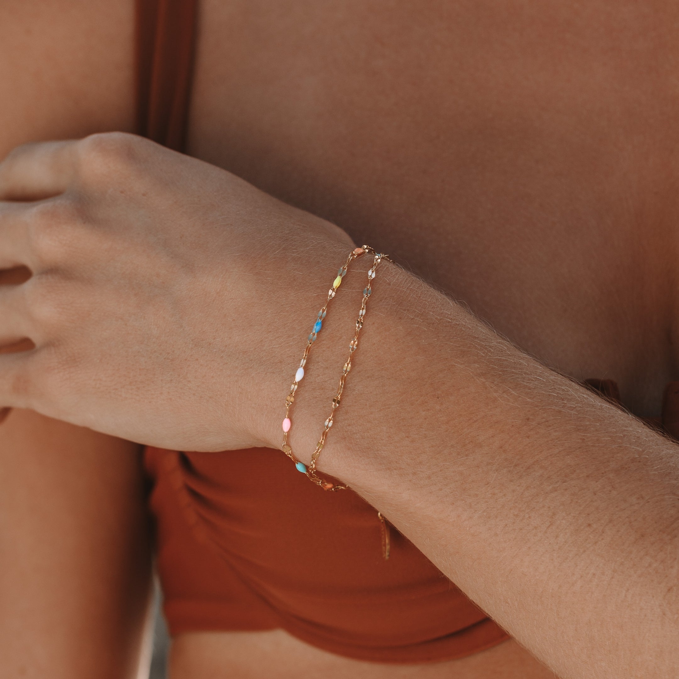 Regnbåge Dainty Armband - Elise
