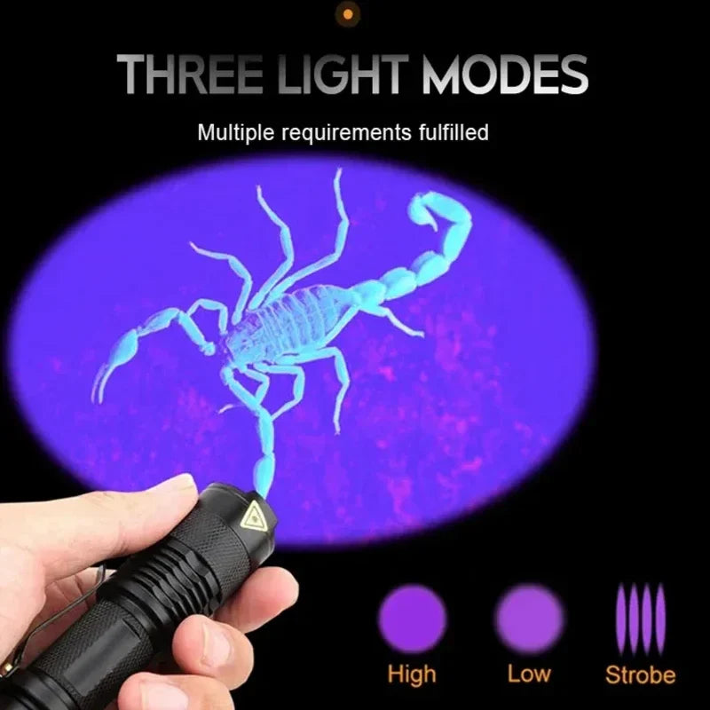 LED UV-lampa - Ultraviolet Inspektionslampa för Detektering av Husdjursurin och Fläckar