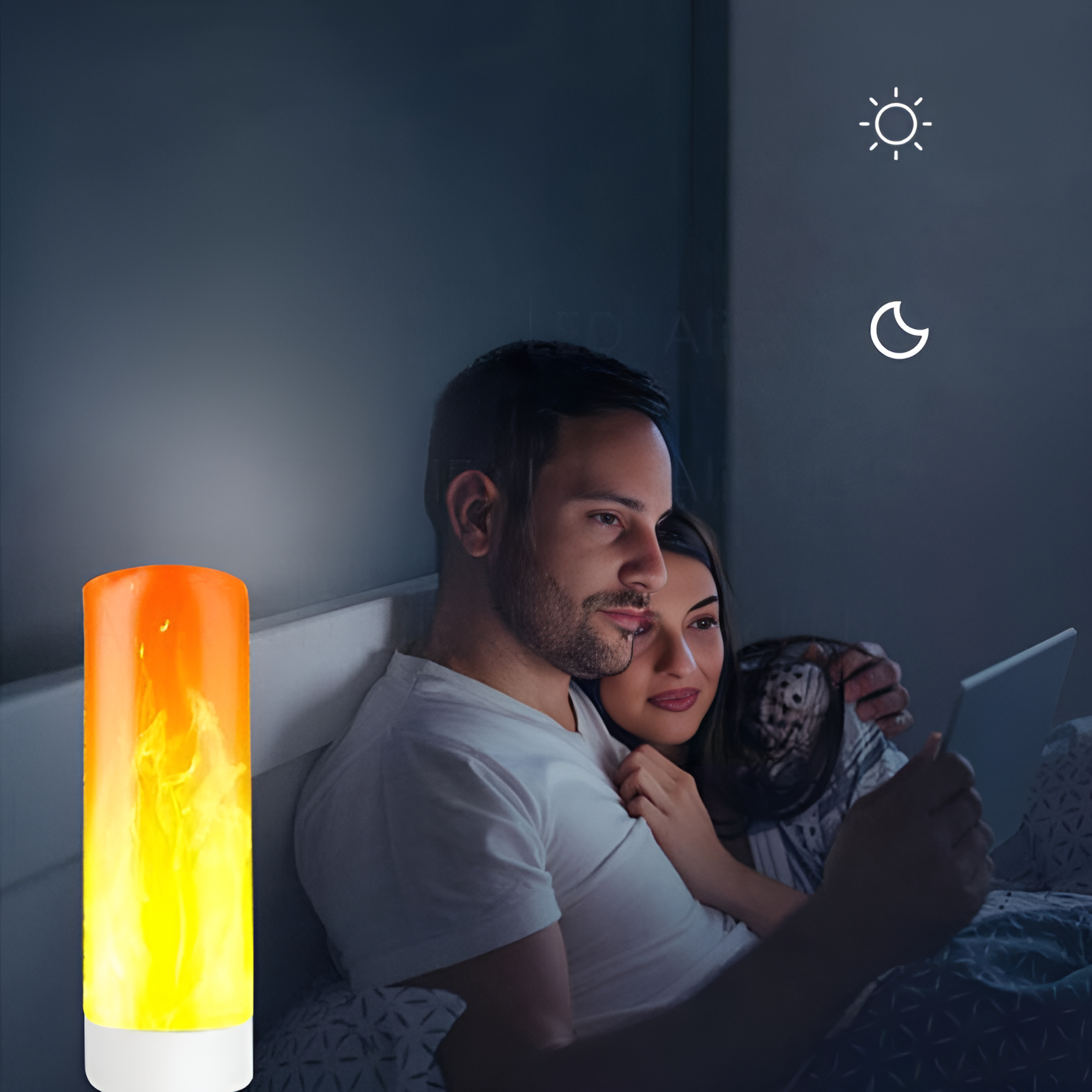 Flame Effect Lamp - 9W Simulerad Flamma Lampa