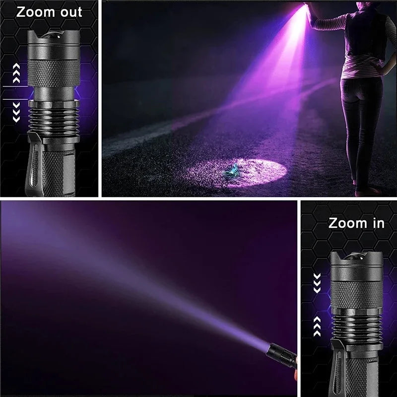 LED UV-lampa - Ultraviolet Inspektionslampa för Detektering av Husdjursurin och Fläckar