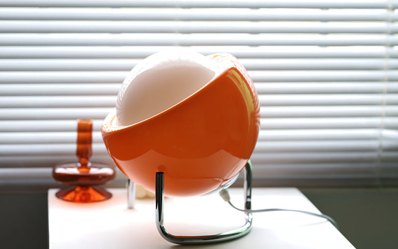 Retro Glas Bordslampa - Atmosfärisk Nordisk Nattbelysning