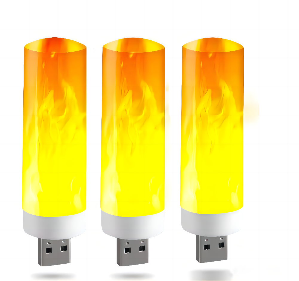 Flame Effect Lamp - 9W Simulerad Flamma Lampa