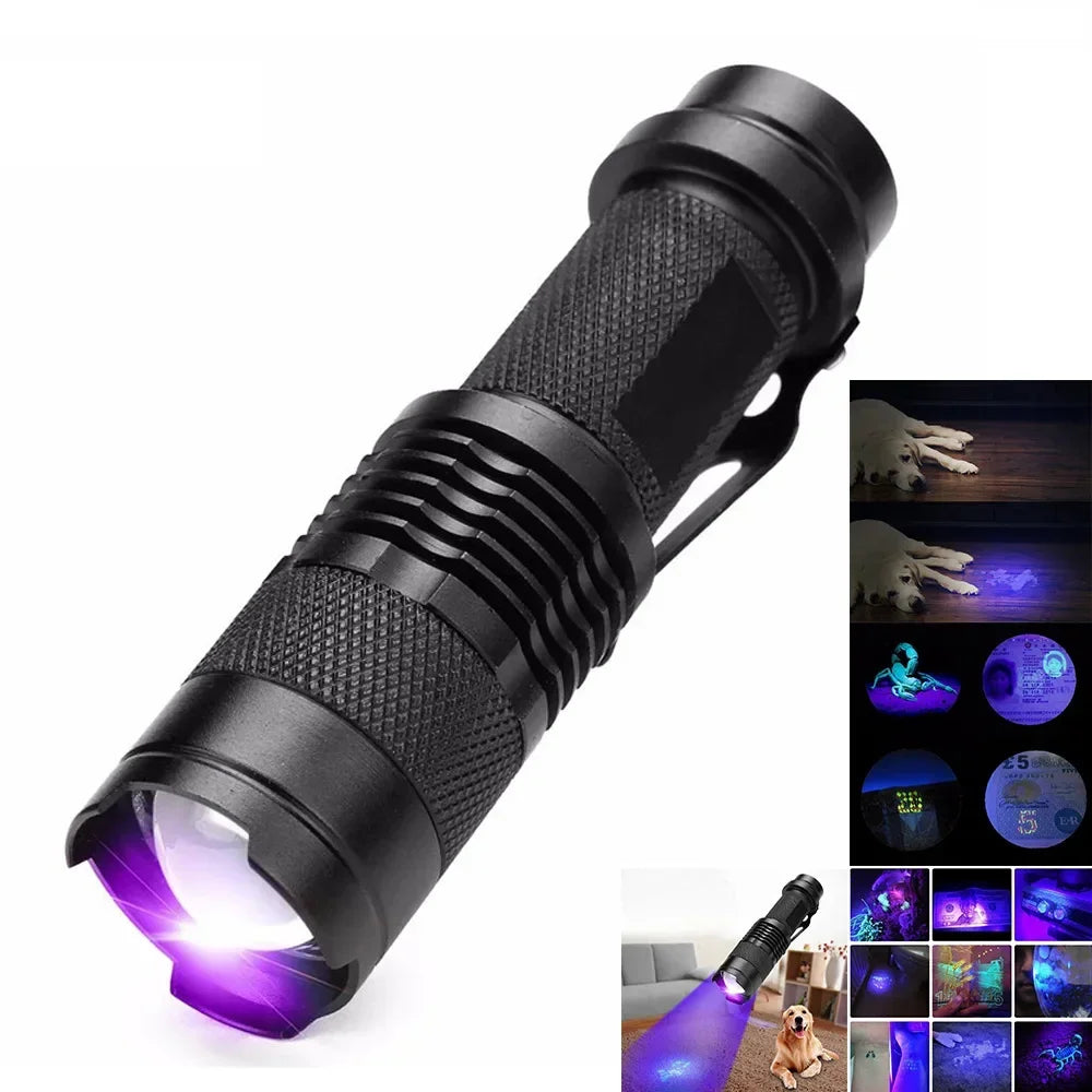 LED UV-lampa - Ultraviolet Inspektionslampa för Detektering av Husdjursurin och Fläckar