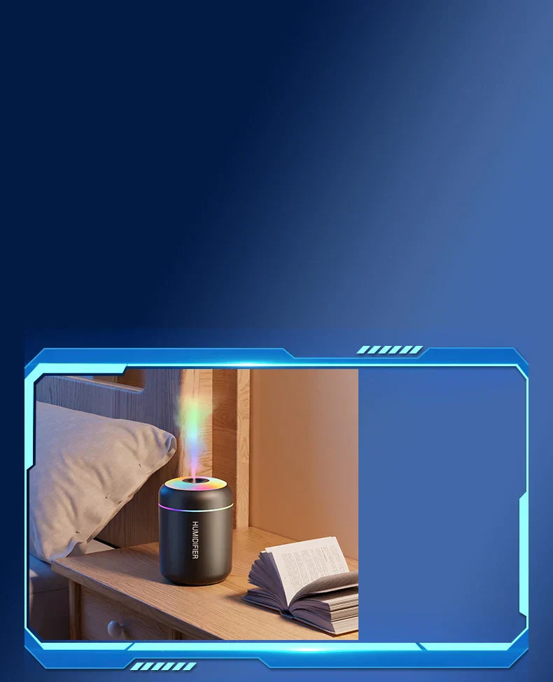 Mini Luftfuktare med Aromaterapi - USB Driven - Perfekt för Bil och Sovrum