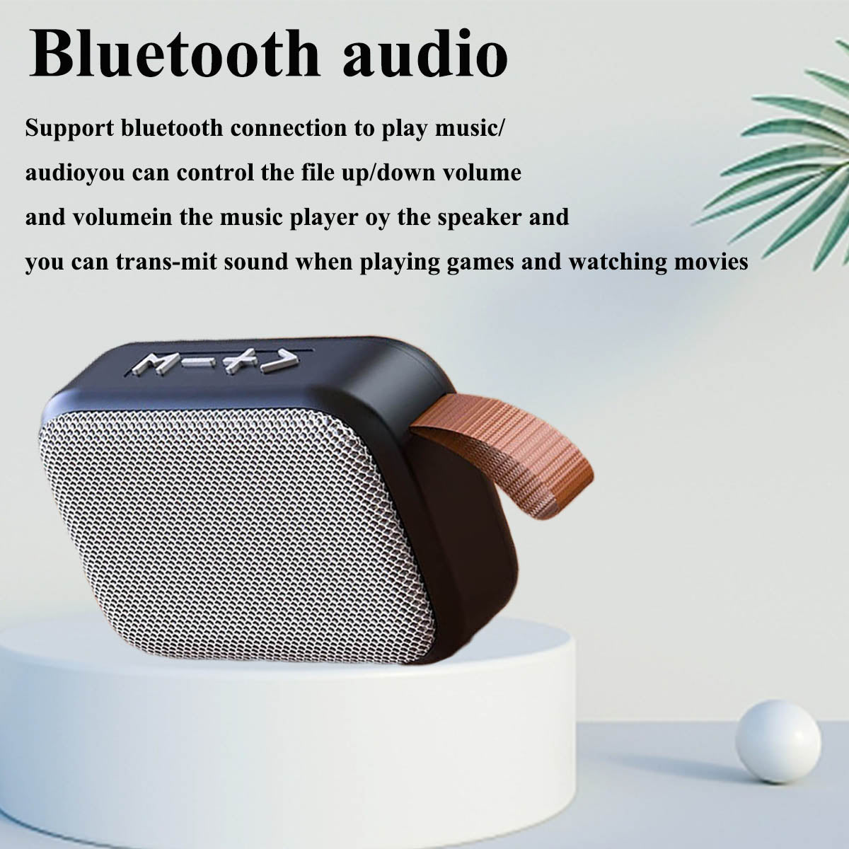 Portabel Bluetooth-högtalare - 3D Stereo Musikspelare med HiFi-ljud