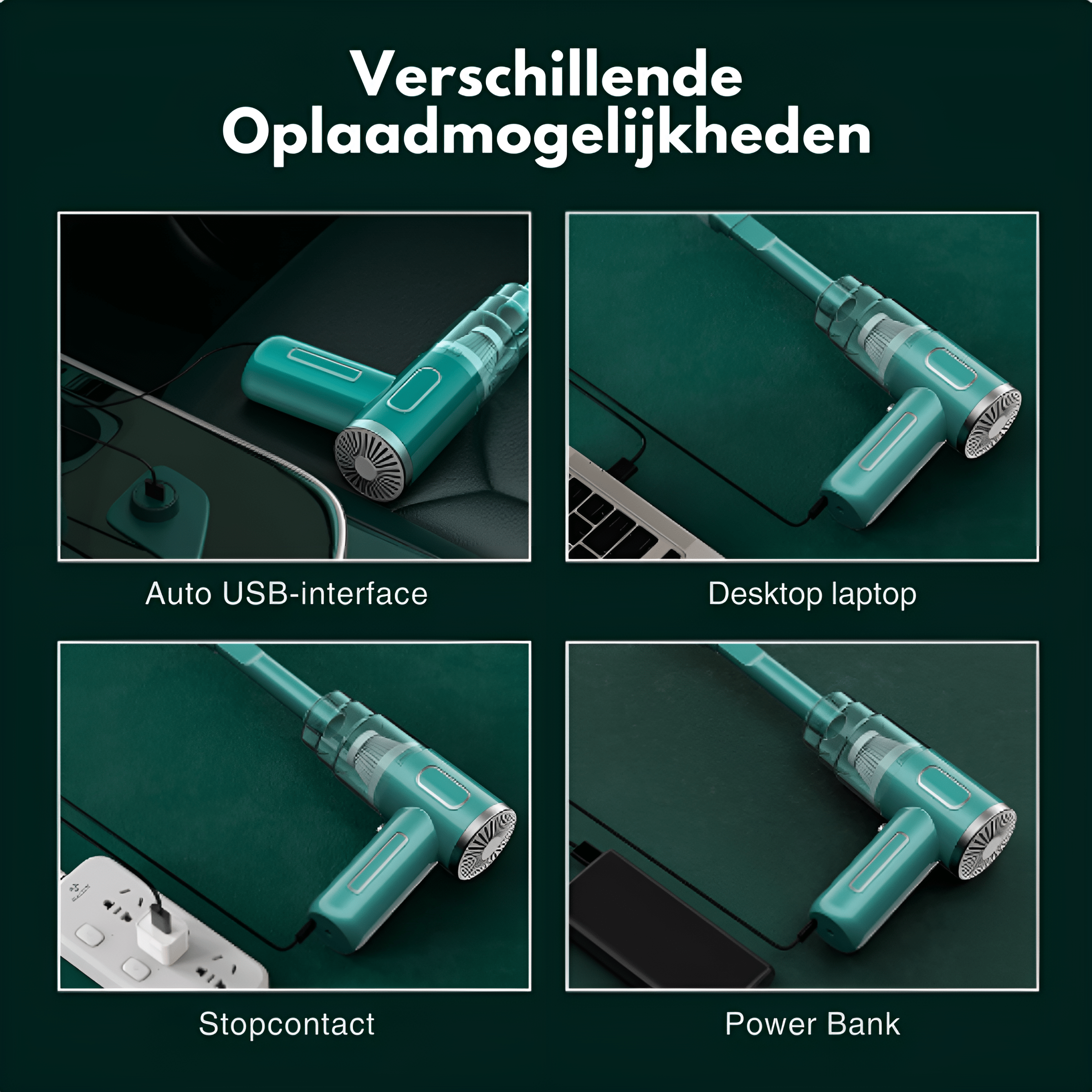 PowerCleaner - Trådlös Bil Dammsugare