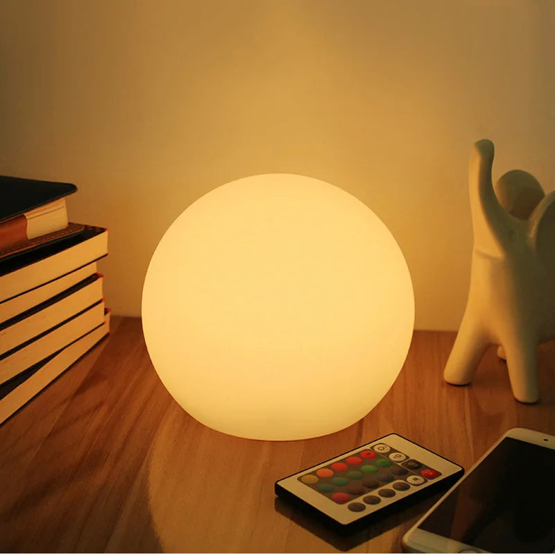 Färgglad Trådlös LED Bordslampa med Fjärrkontroll