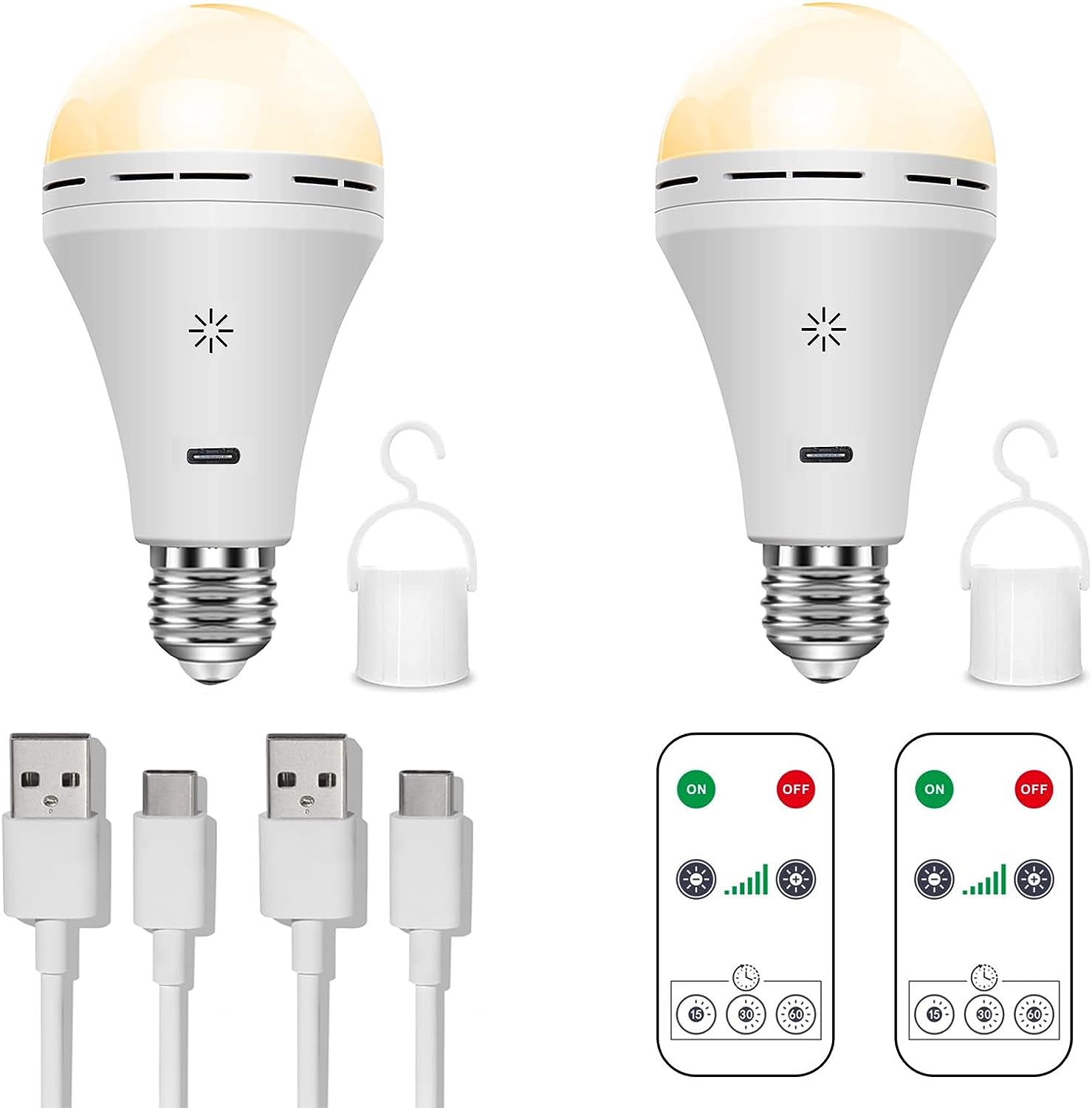 Trådlampa med uppladdningsbart LED - Flexibel & Klar