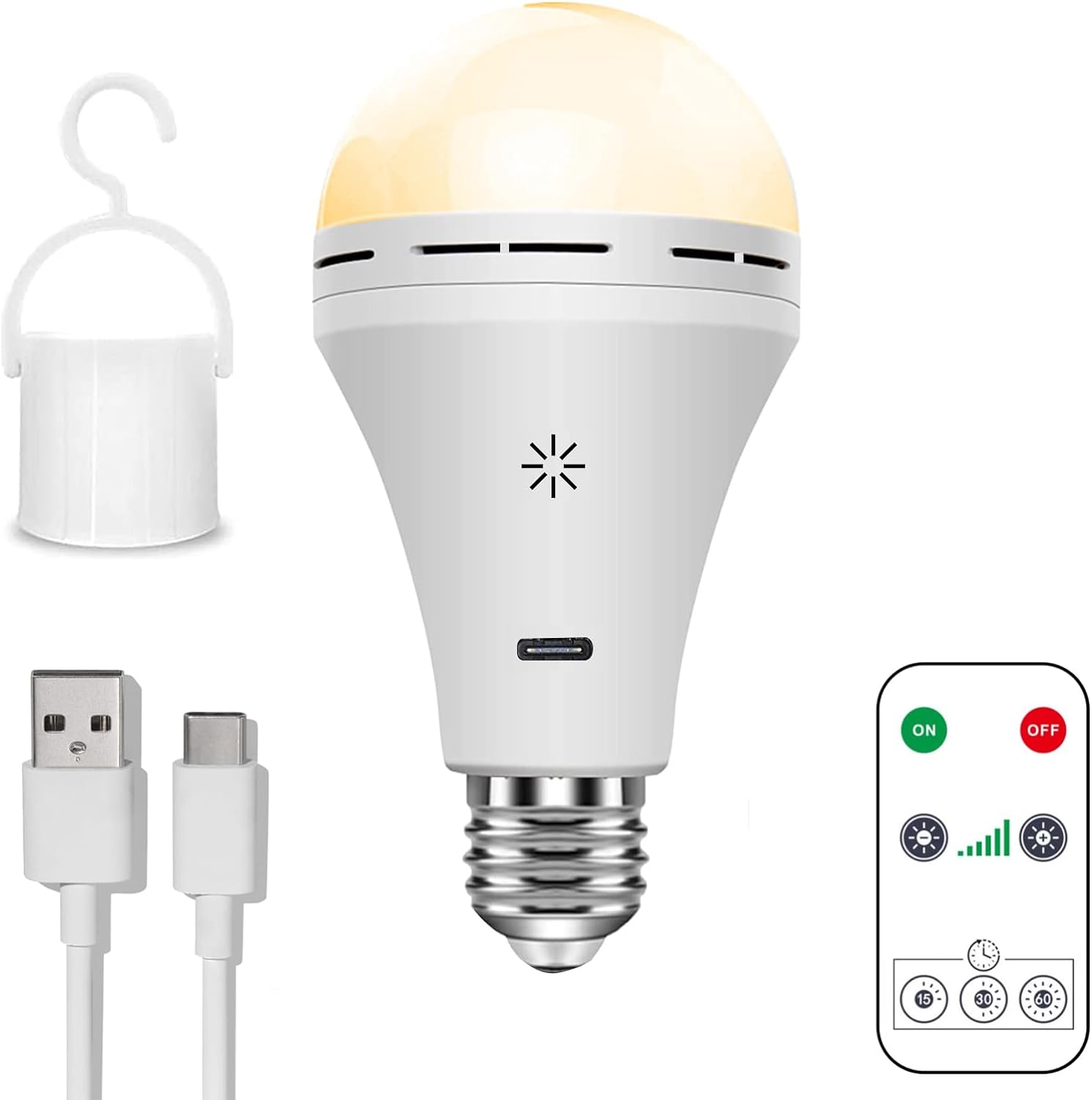 Trådlampa med uppladdningsbart LED - Flexibel & Klar