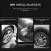 Varumärke Ventilkapslar Set (4 Bitar) - WheelTops