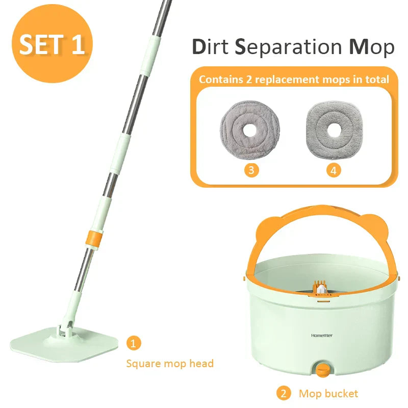 Självroterande Mopp med Hink - SpinMop