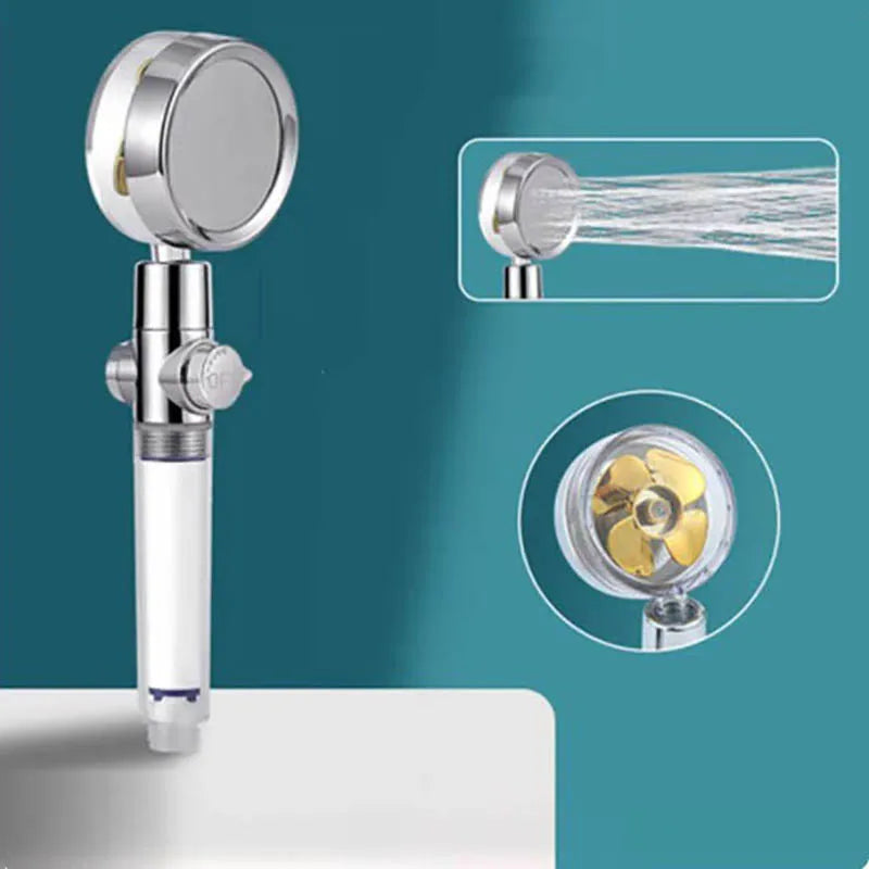 Vattenbesparande Duschhuvud med 360° Rotation - AquaTurbo
