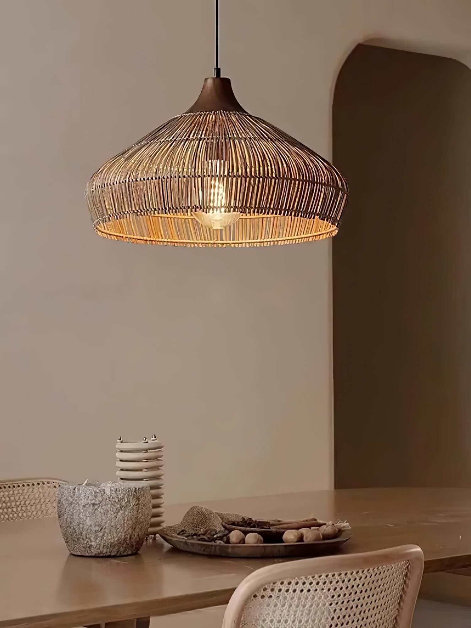 Rotan Hänglampa - Bohemisk Stil Hänglampa