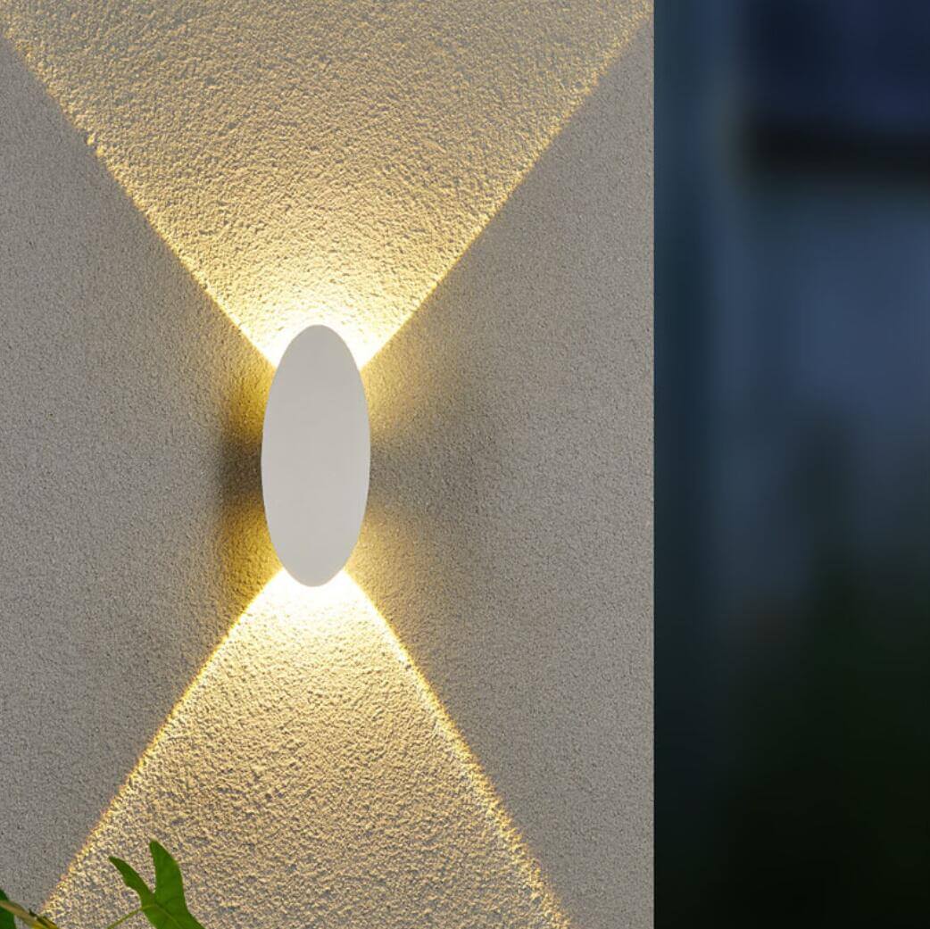 Modern Utomhusvägglampa - Oval & Rektangulär Design