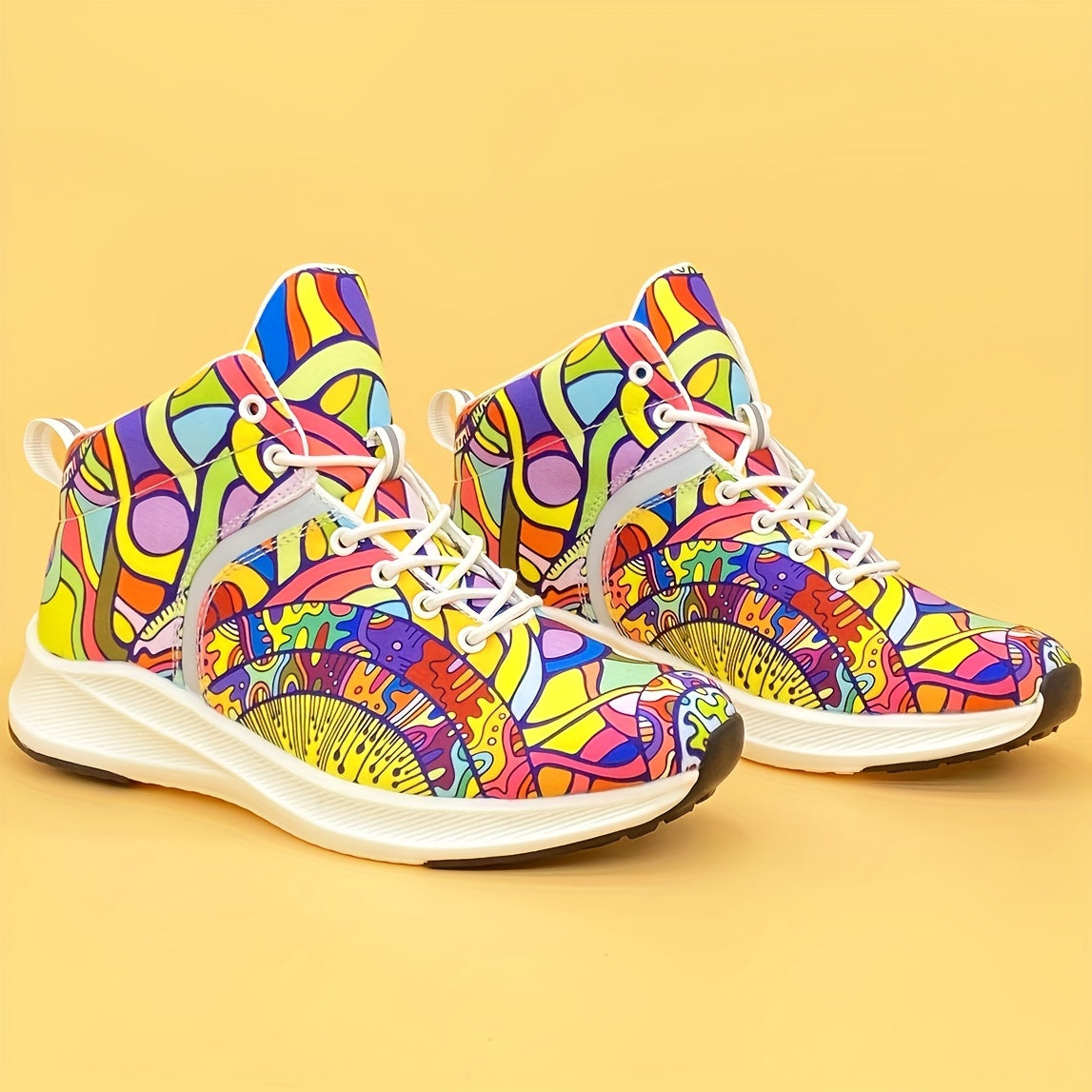 Kvinnors Färgglada Sneakers – Halkfria Säsongsoberoende Skor