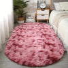 Plush Oval Rug – Mjuk och Stilig Matta för Sovrum och Vardagsrumsdekoration