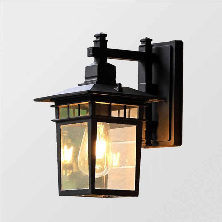 Modern Utomhus Vägglampa - Svart Design