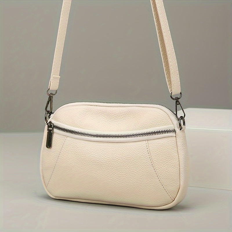 Klassisk Chic Läder Crossbody – Tidlös och Funktionell