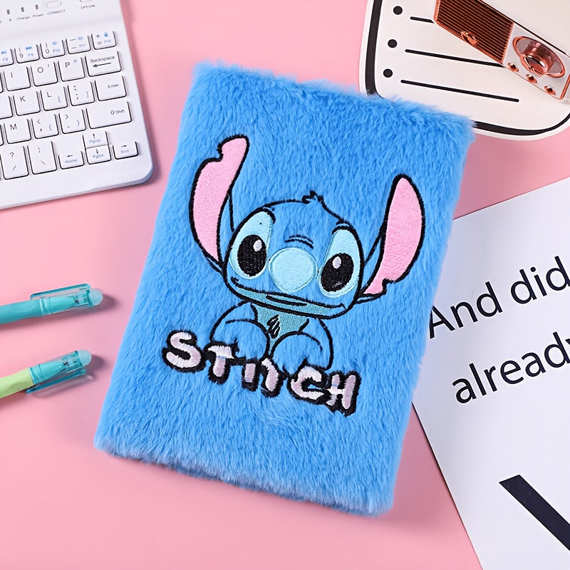 Stitch Plush Diary – Kawaii Cartoon Notebook för vuxna och barn